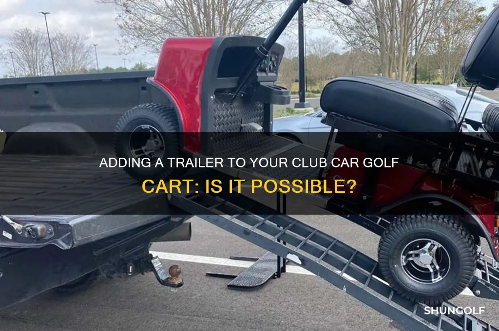 can you add a trailer to club car golf cart