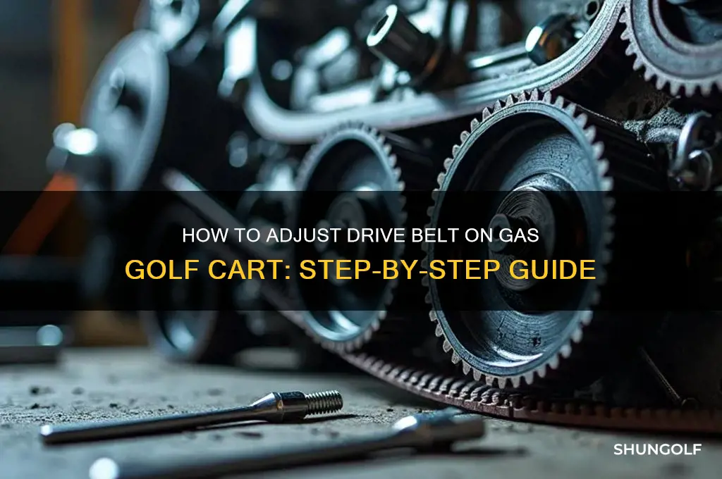 can you adjust drive belt on gas golf cart