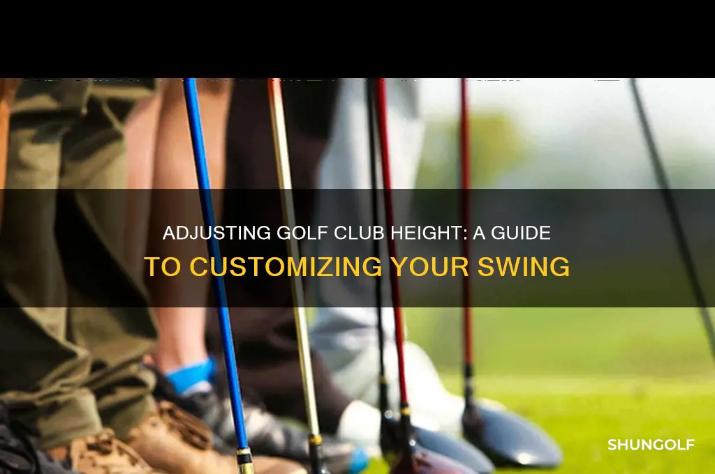 can you adjust the height of a golf club