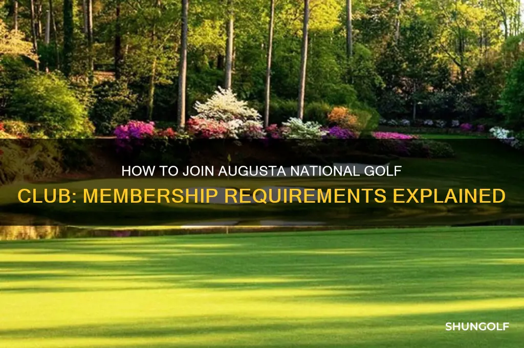 can you become a member at augusta national golf club