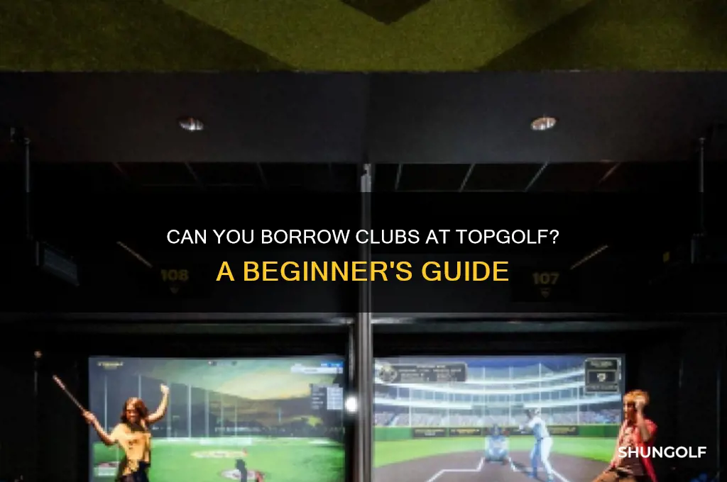 can you borrow clubs at top golf