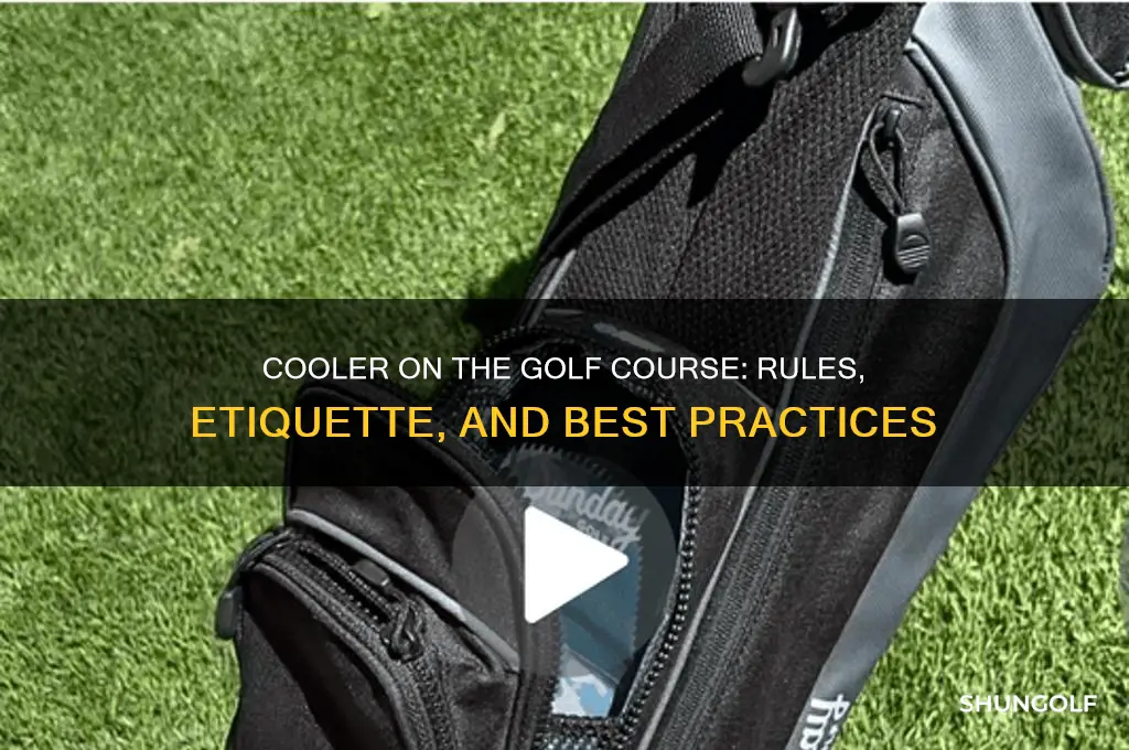 can you bring a cooler on a golf course
