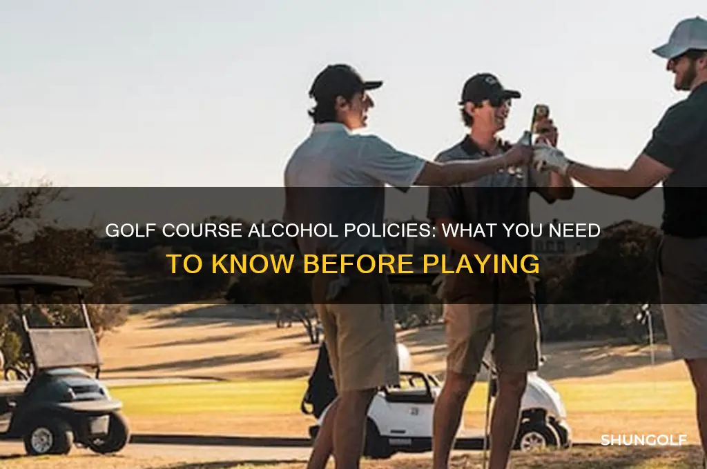 can you bring alcohol on a golf course