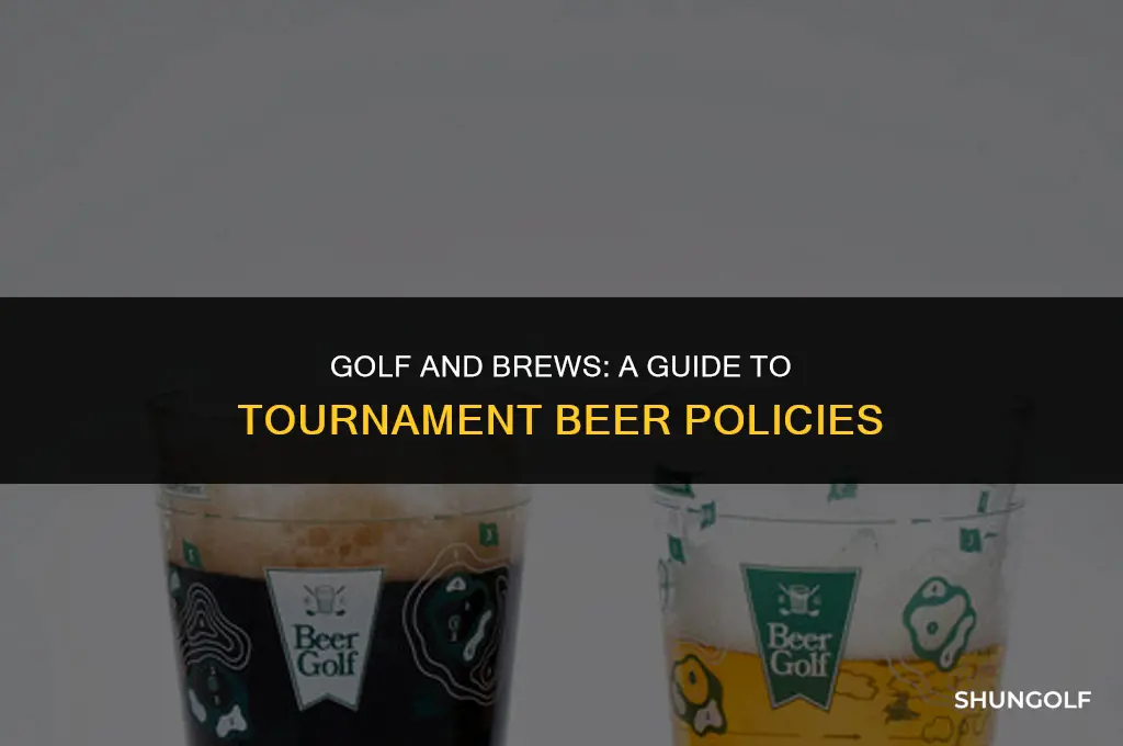 can you bring beer to a golf tournament