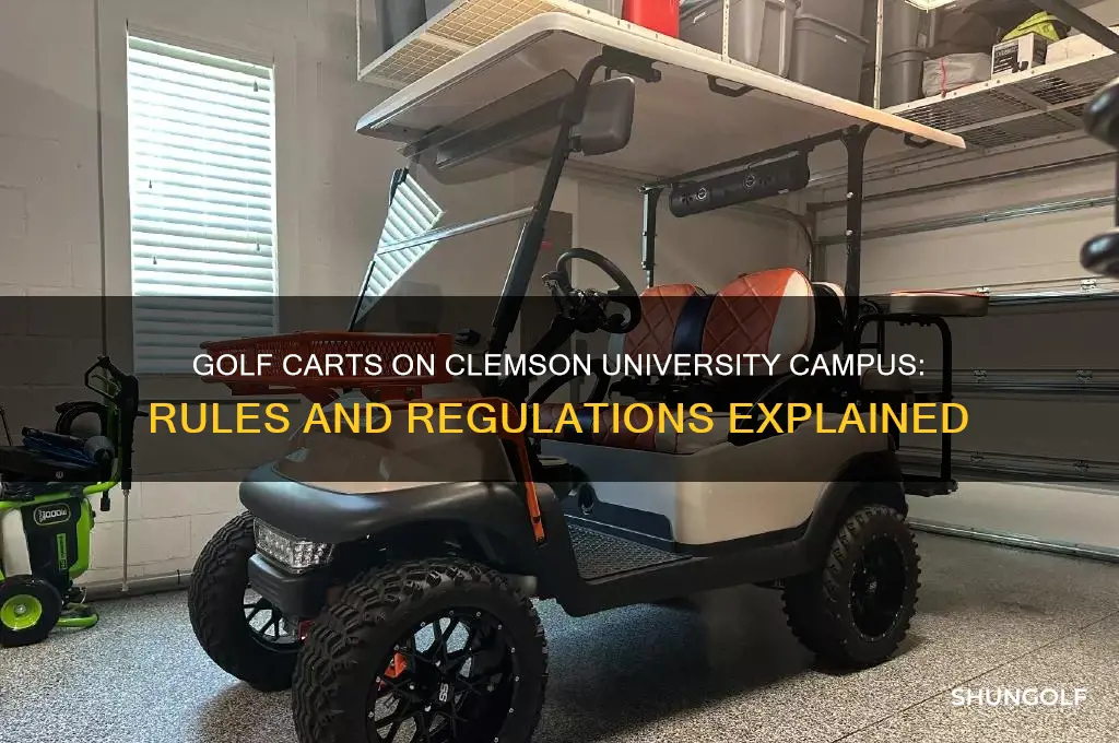 can you bring golf carts clemson university campus