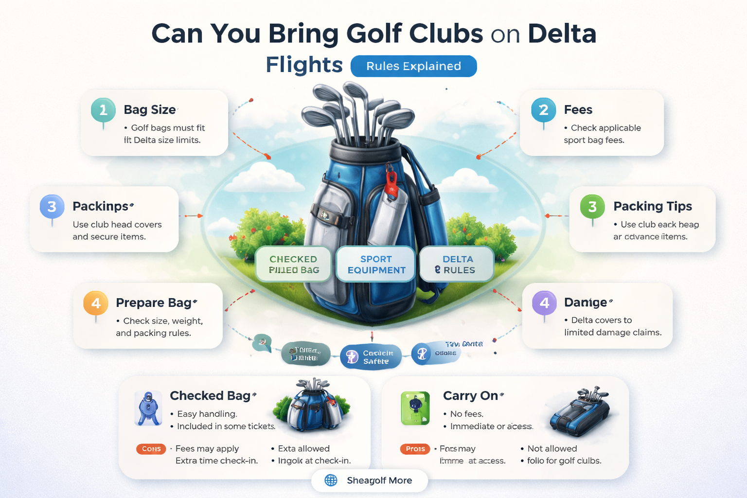 are golf clubs allowed on delta flights