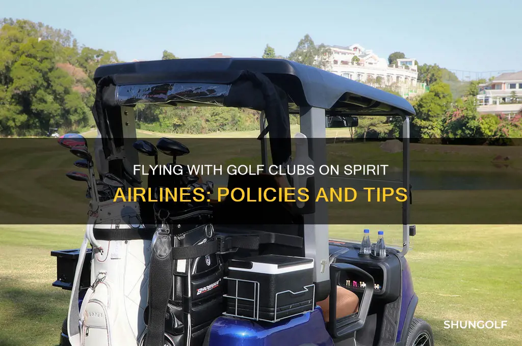 can you bring golf clubs on spirit airlines