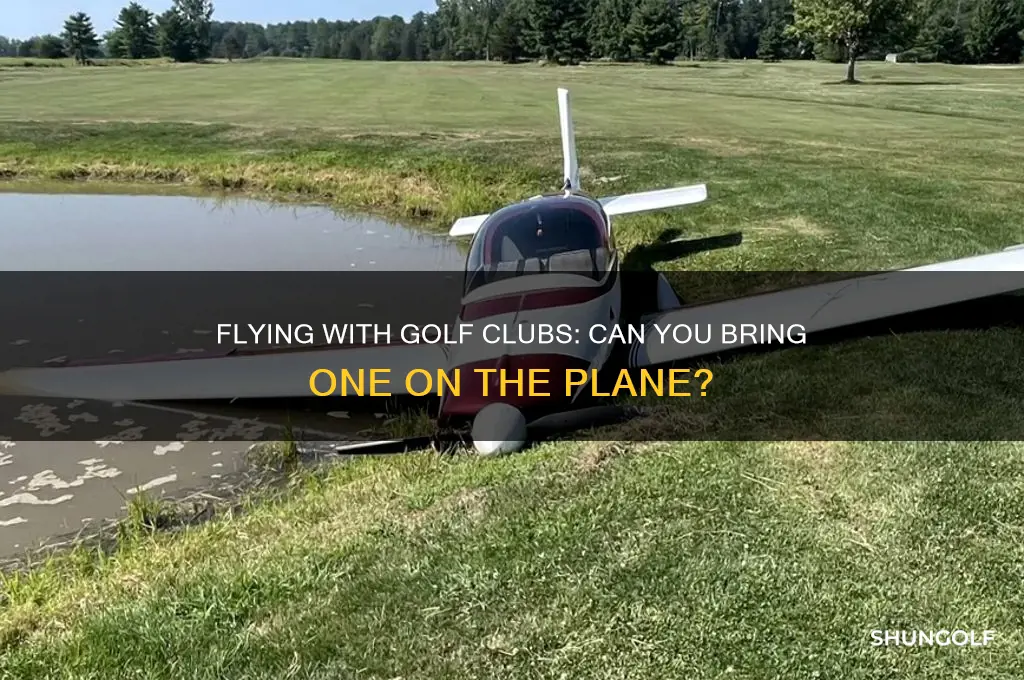 can you bring one golf club onto the plane