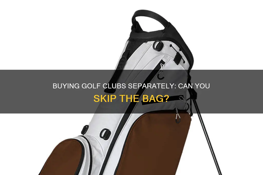 can you buy golf clubs without bag