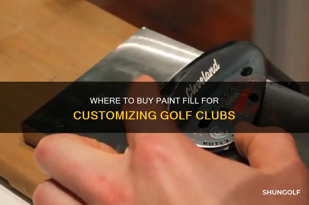 can you buy paint fill paint for golf clubs