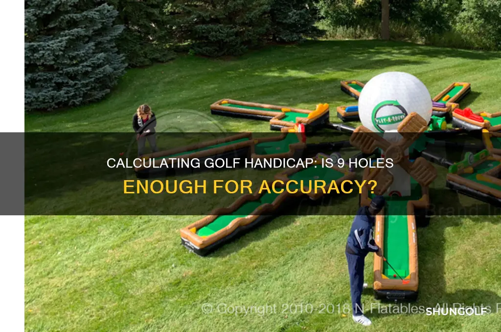 can you calculate a golf handicap playing 9 holes