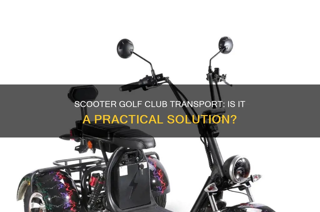 can you carry golf clubs on a scooter