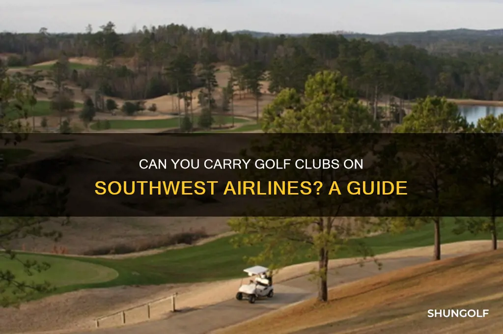 can you carry on a golf club southwest