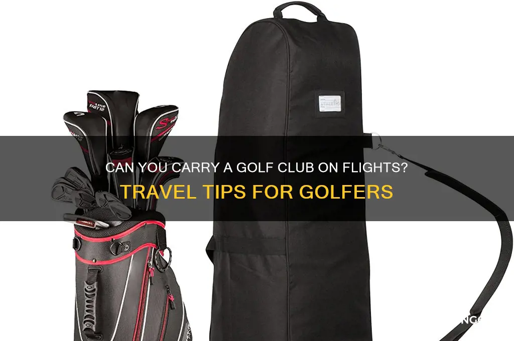 can you carry on a golf club