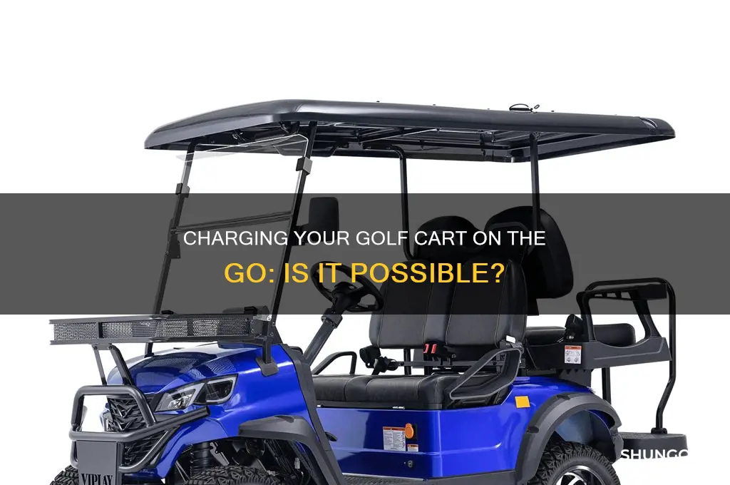 can you charge a golf cart while using it