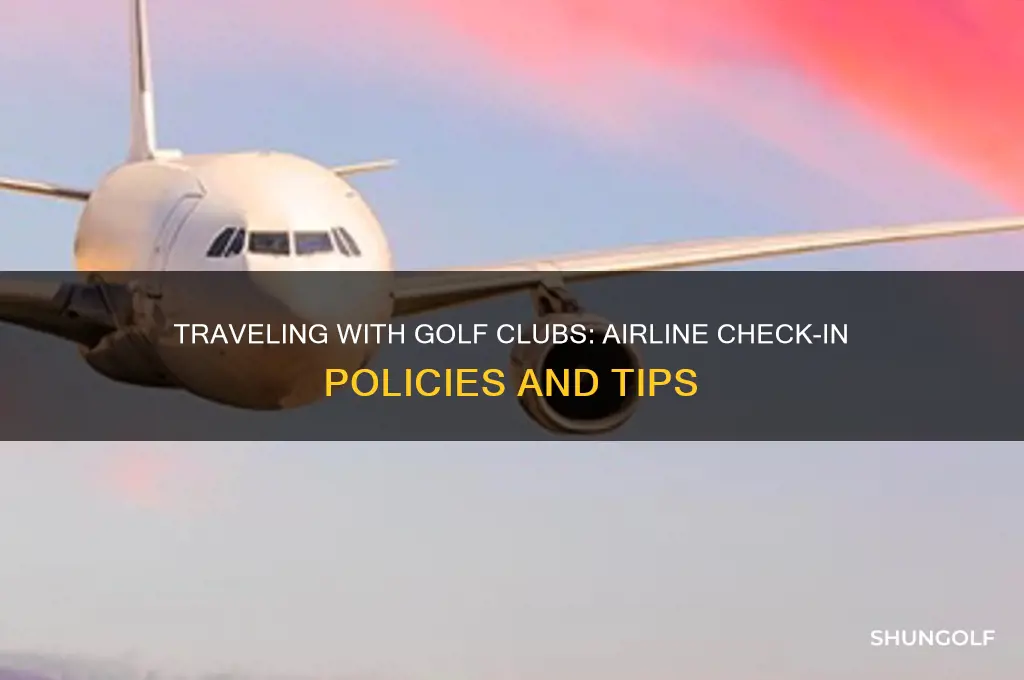 can you check golf clubs on a plane