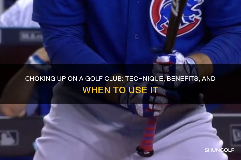 can you choke up on a golf club