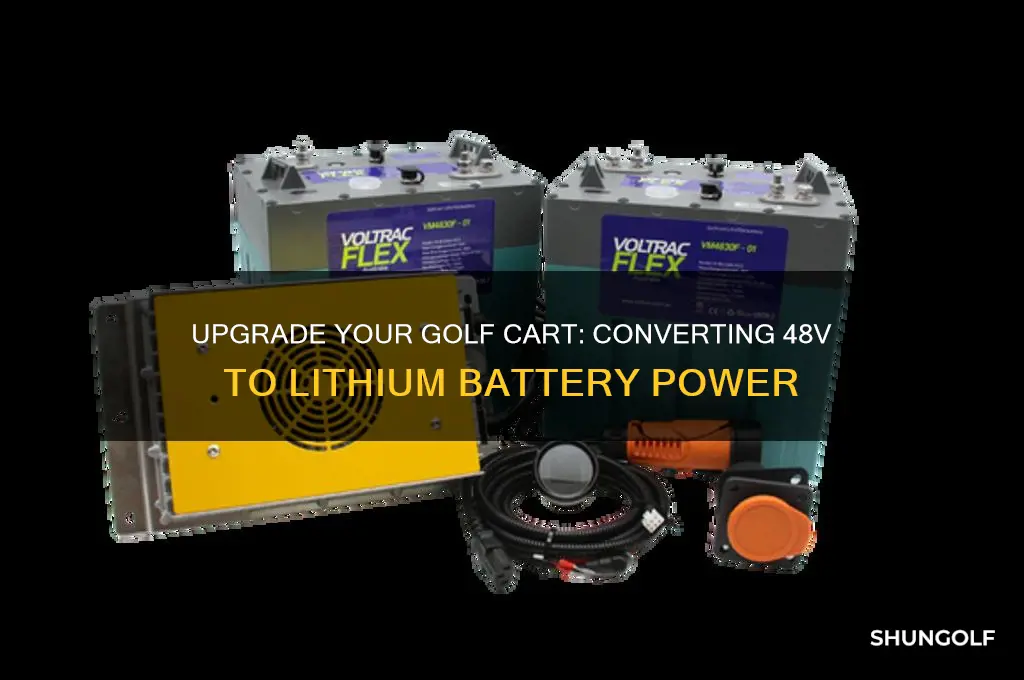 can you convert a 48v golf cart to lithium battery