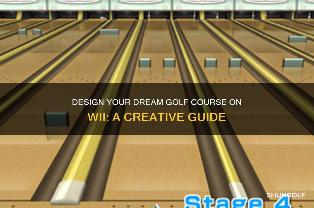 can you create your own golf course on wii