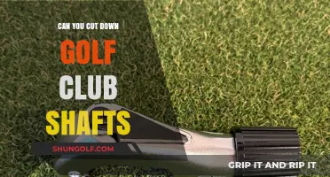 Can You Cut Down Golf Club Shafts? A Comprehensive Guide