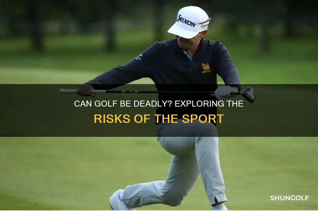 can you die from playing golf