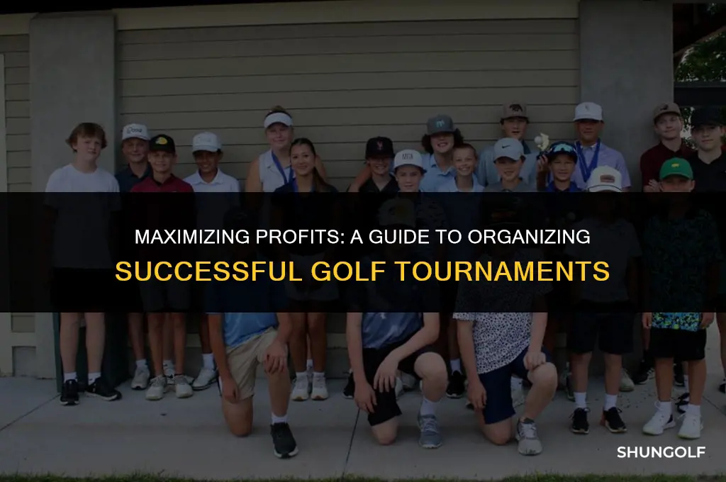 can you do a for profit golf tournament