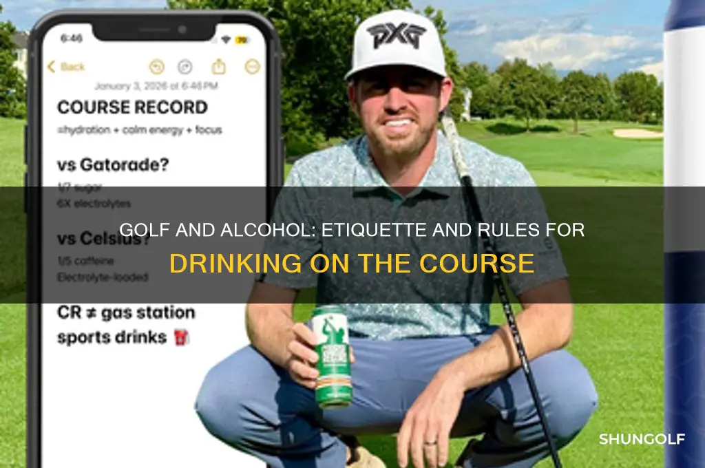 can you drink on a golf course