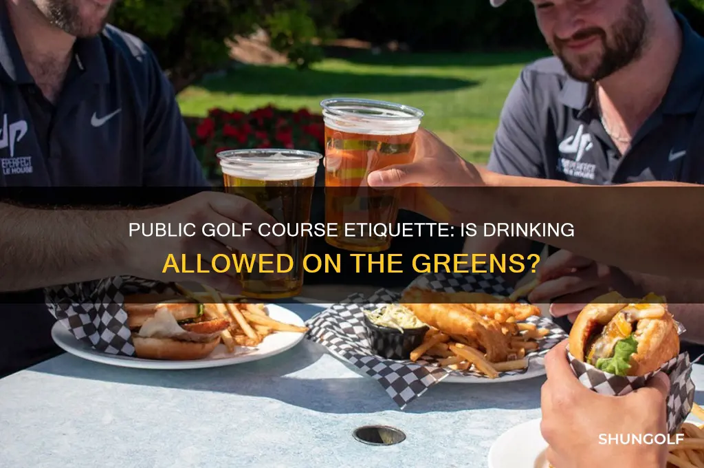 can you drink on a public golf course