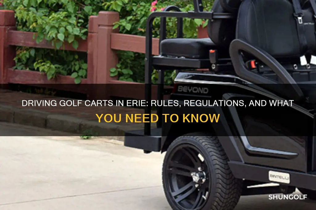 can you drive a golf cart in erie