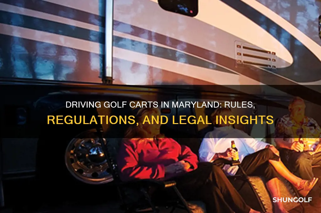 can you drive a golf cart in maryland