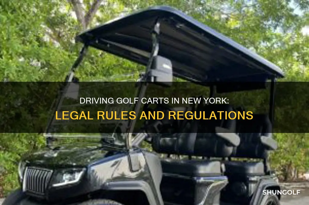 can you drive a golf cart in new york state