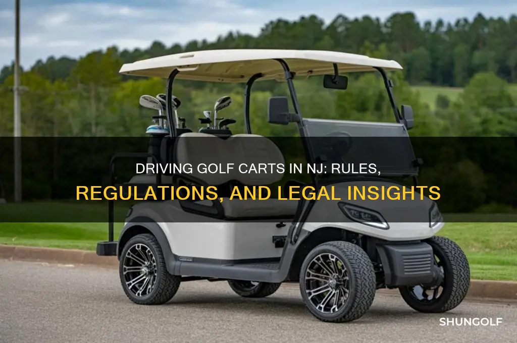 can you drive a golf cart in nj