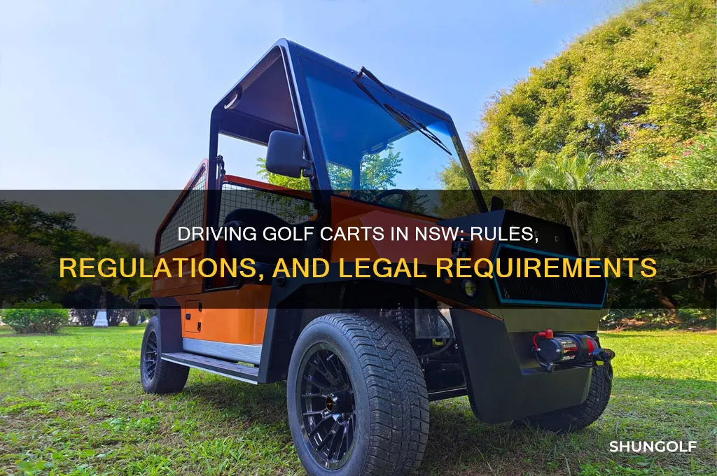 can you drive a golf cart in nsw