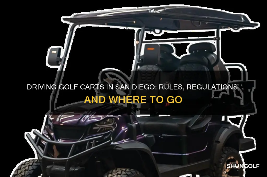 can you drive a golf cart in san diego