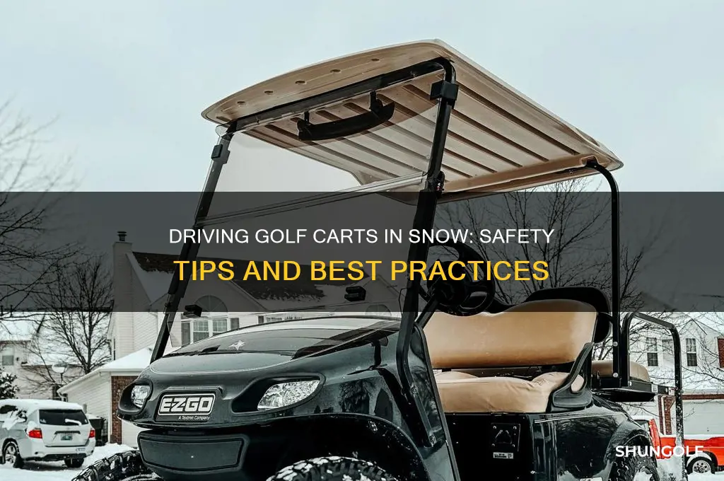 can you drive a golf cart in the snow