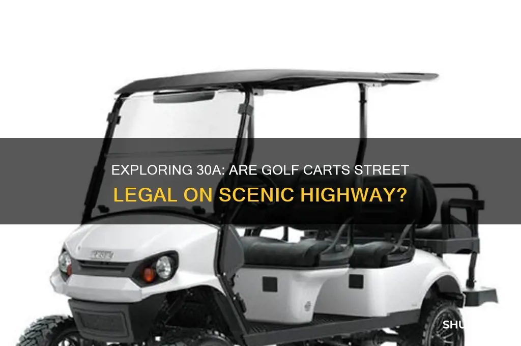 can you drive a golf cart on 30a