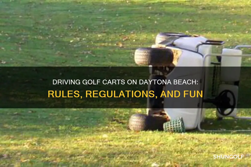 can you drive a golf cart on daytona beach