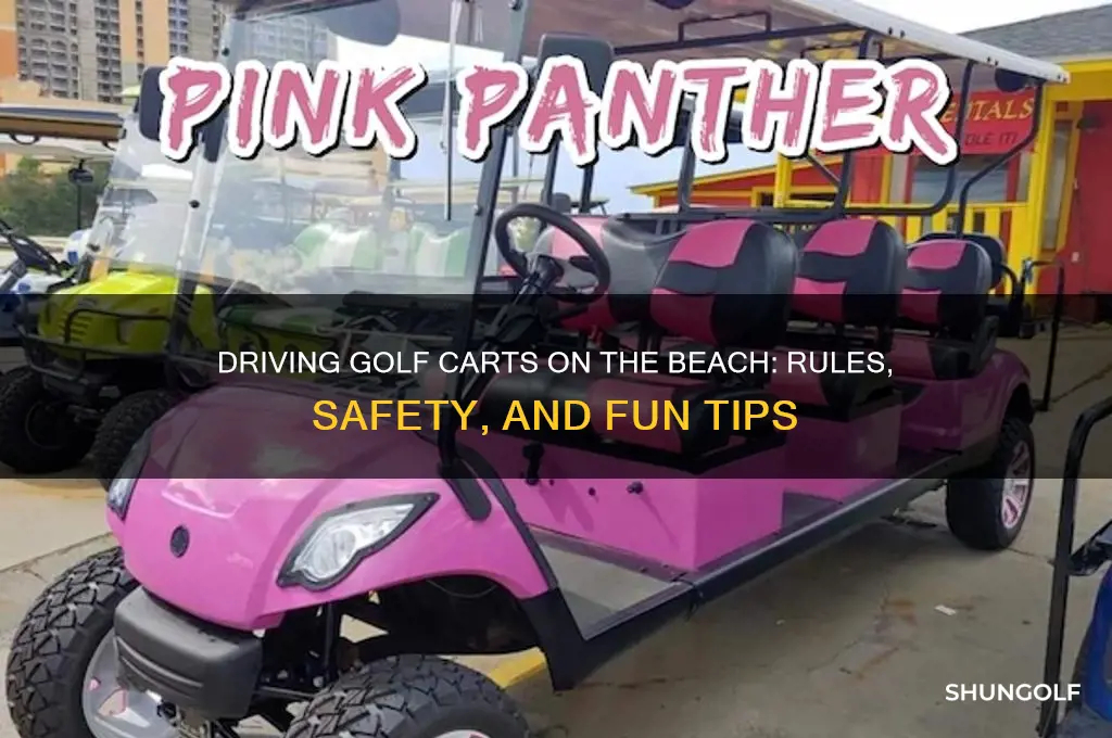 can you drive a golf cart on the beach