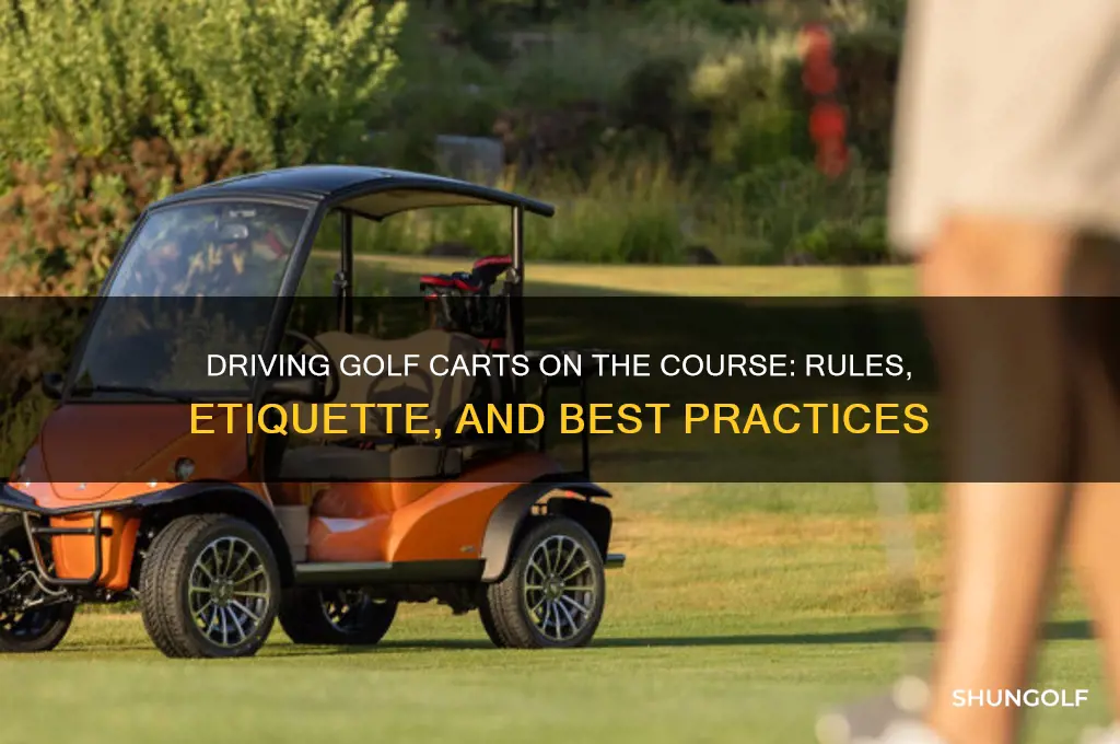 can you drive a golf cart on the golf course