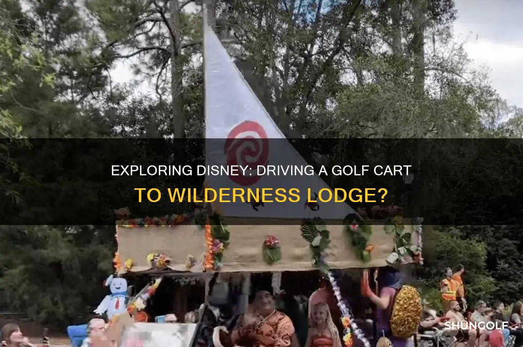 can you drive a golf cart to wilderness lodge