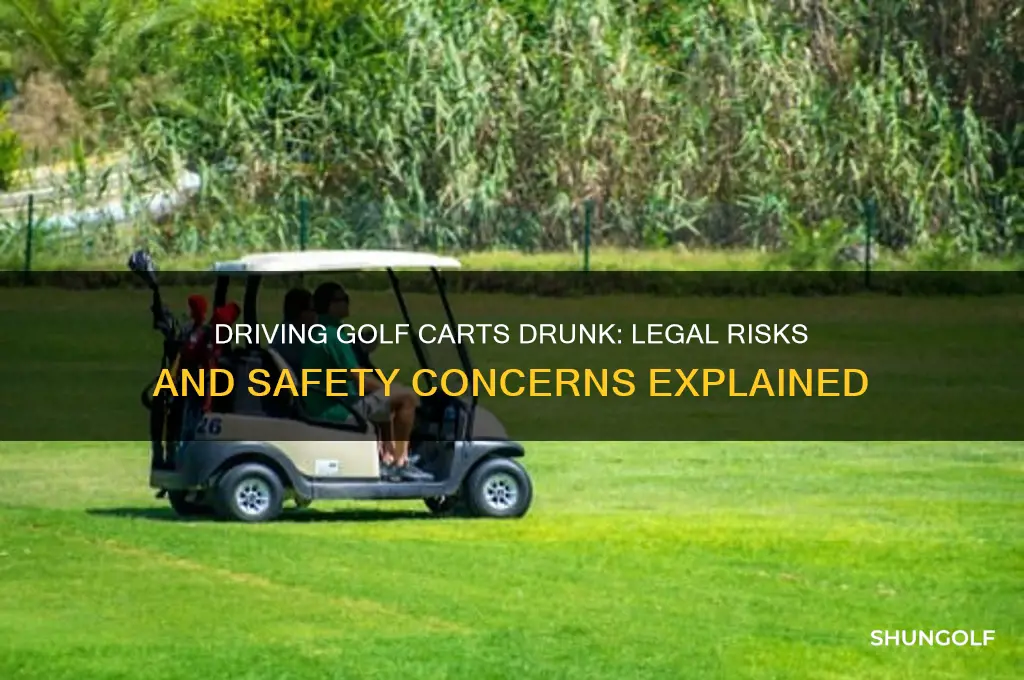 can you drive a golf cart under the influence