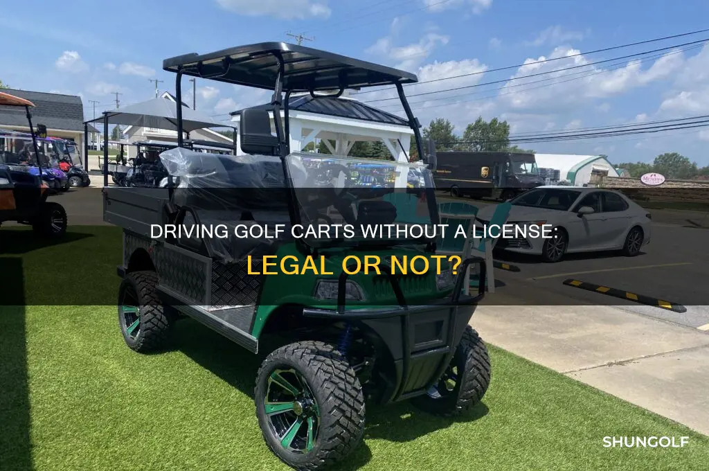 can you drive a golf cart without a license