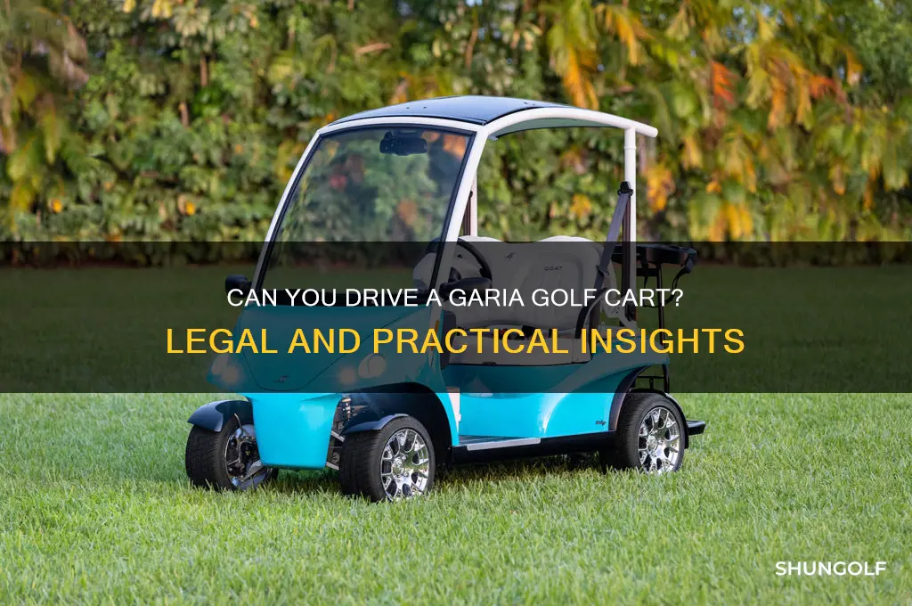 can you drive garia golf cart