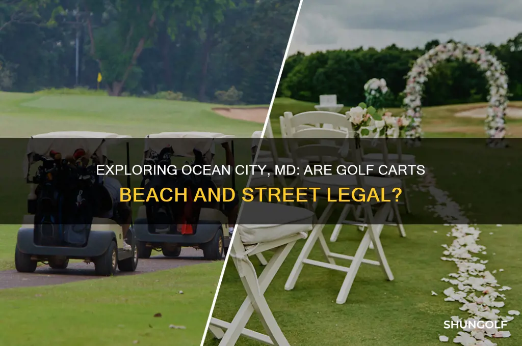 can you drive golf cart in ocean city md
