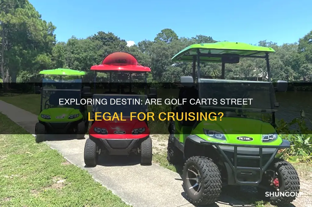 can you drive golf carts in destin