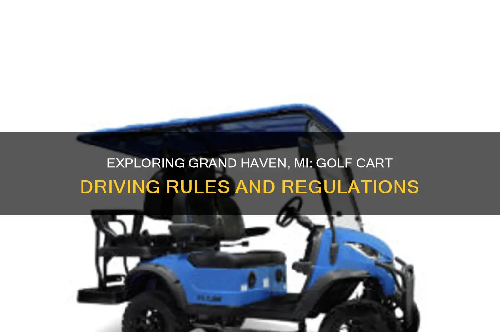 can you drive golf carts in grand haven mi