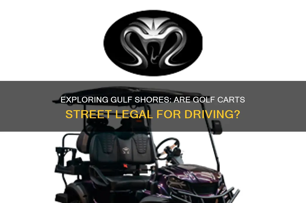can you drive golf carts in gulf shores