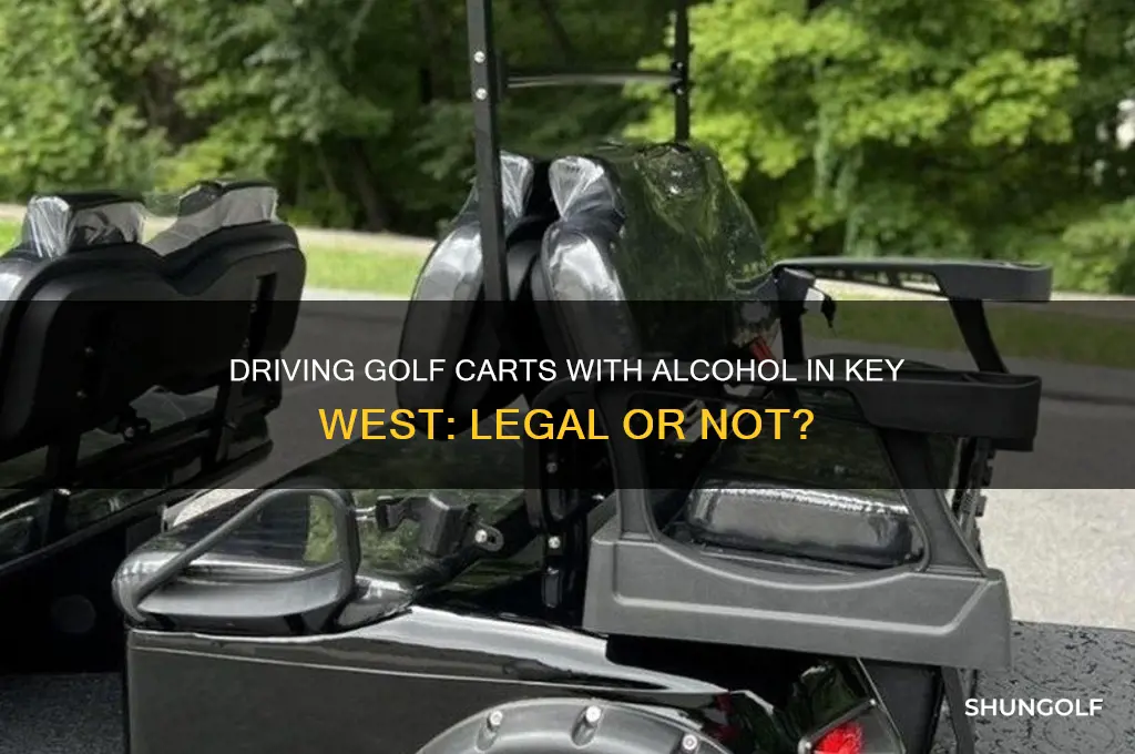 can you drive golf carts in key west with alcohol