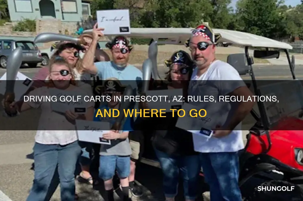 can you drive golf carts in prescott az