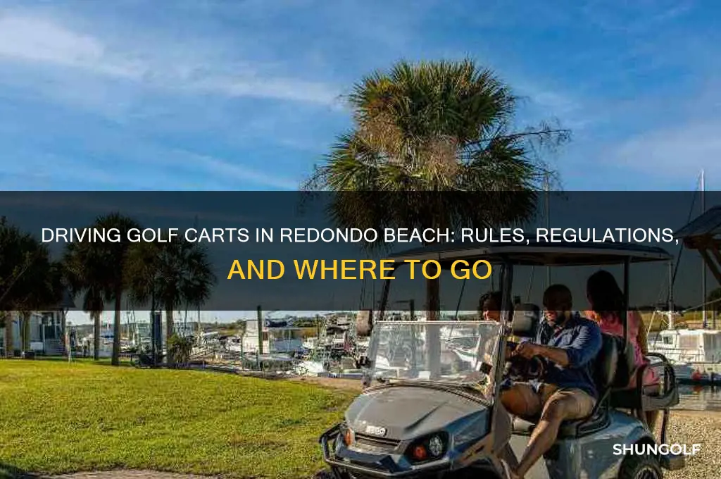 can you drive golf carts in redondo beach